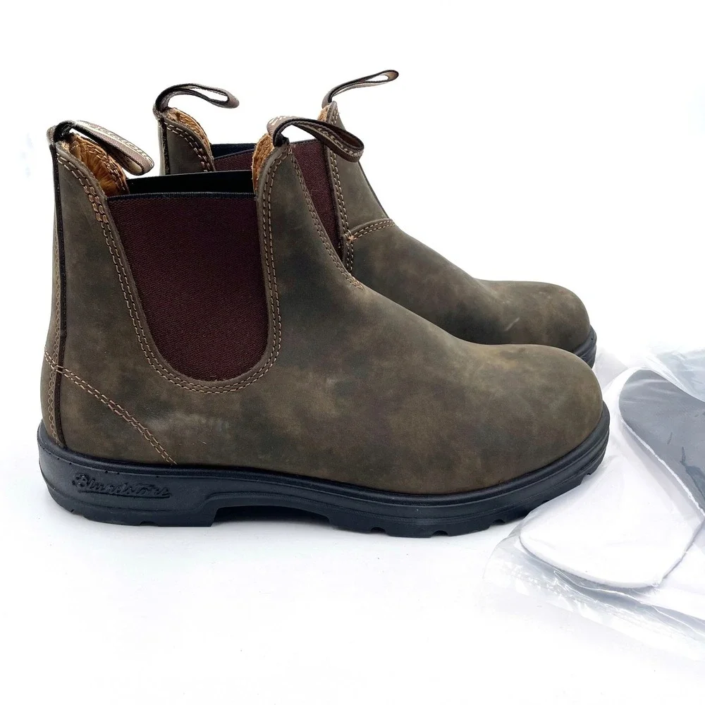 Blundstone 585 Chelsea Boots Rustic Brown Leather Ankle Sz 11 US / 10 AU Men's